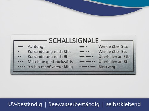 Schild schallsignale für - schild,