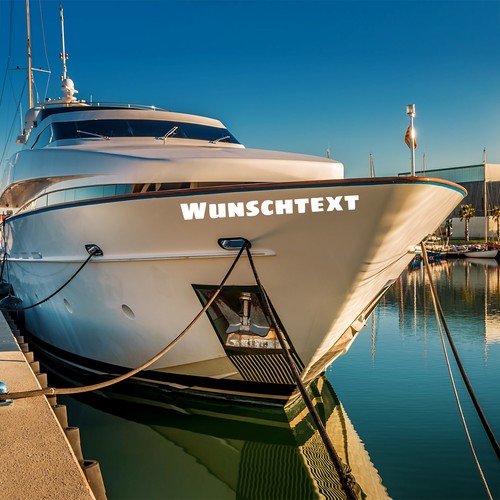 Bootsname als - 2x,